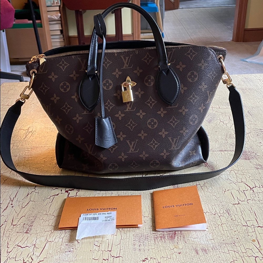 Louis Vuitton Tote Flower Monogram Shoulder Bag 2WAY